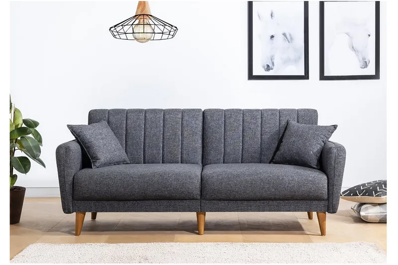 Pattyn Sovesofa 3-seter - Mørkegrå - Møbler - Sofaer - Sovesofaer