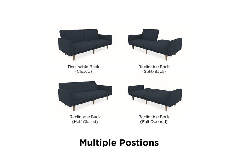 Paxson Sovesofa Marineblå - Møbler - Sofaer - Sovesofaer