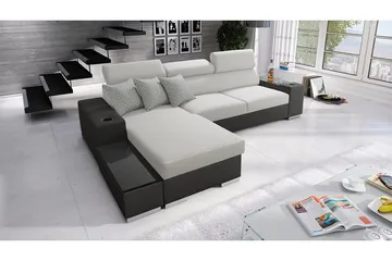 Pereso Hjørnesofa Venstre - Grå - Møbler - Sofaer - Sovesofaer