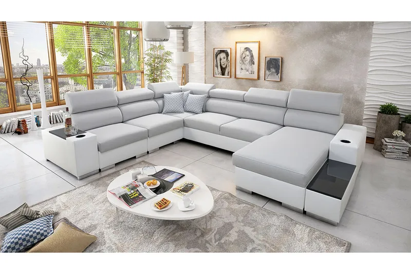 Perseo Divansovesofa 358x282x95 cm - Møbler - Sofaer - Sovesofaer