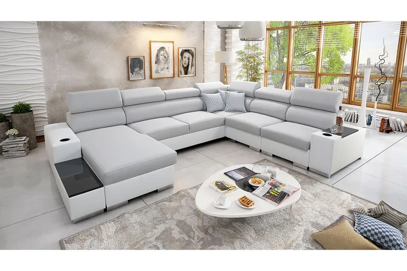 Perseo Divansovesofa 358x282x95 cm - Møbler - Sofaer - Sovesofaer