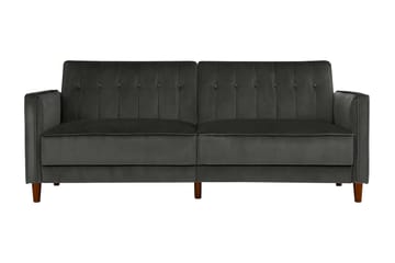 Pin Tufted 2-seters Sovesofa Fløyel/Grå - Dorel Home - Møbler - Sofaer - Sovesofaer