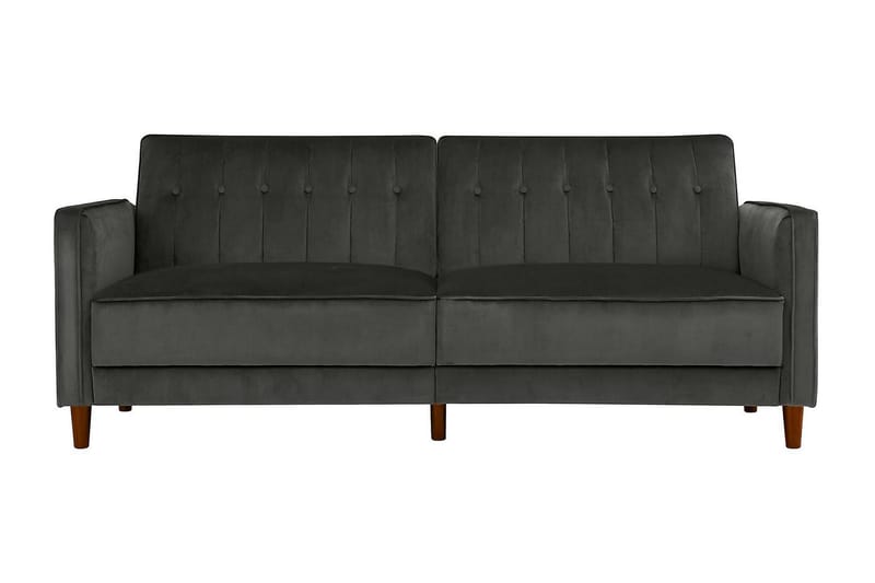 Pin Tufted 2-seters Sovesofa Fløyel/Grå - Dorel Home - Møbler - Sofaer - Sovesofaer