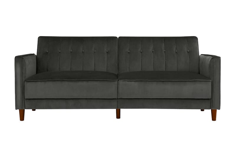 Pin Tufted 2-seters Sovesofa Fløyel/Grå - Dorel Home - Sovesofaer - 2 seters sovesofa - Fløyel sofaer