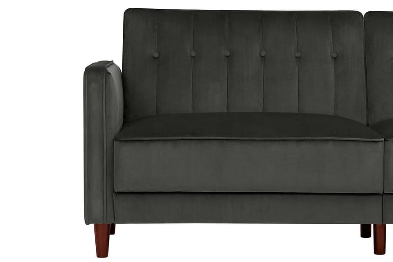 Pin Tufted 2-seters Sovesofa Fløyel/Grå - Dorel Home - Møbler - Sofaer - Sovesofaer