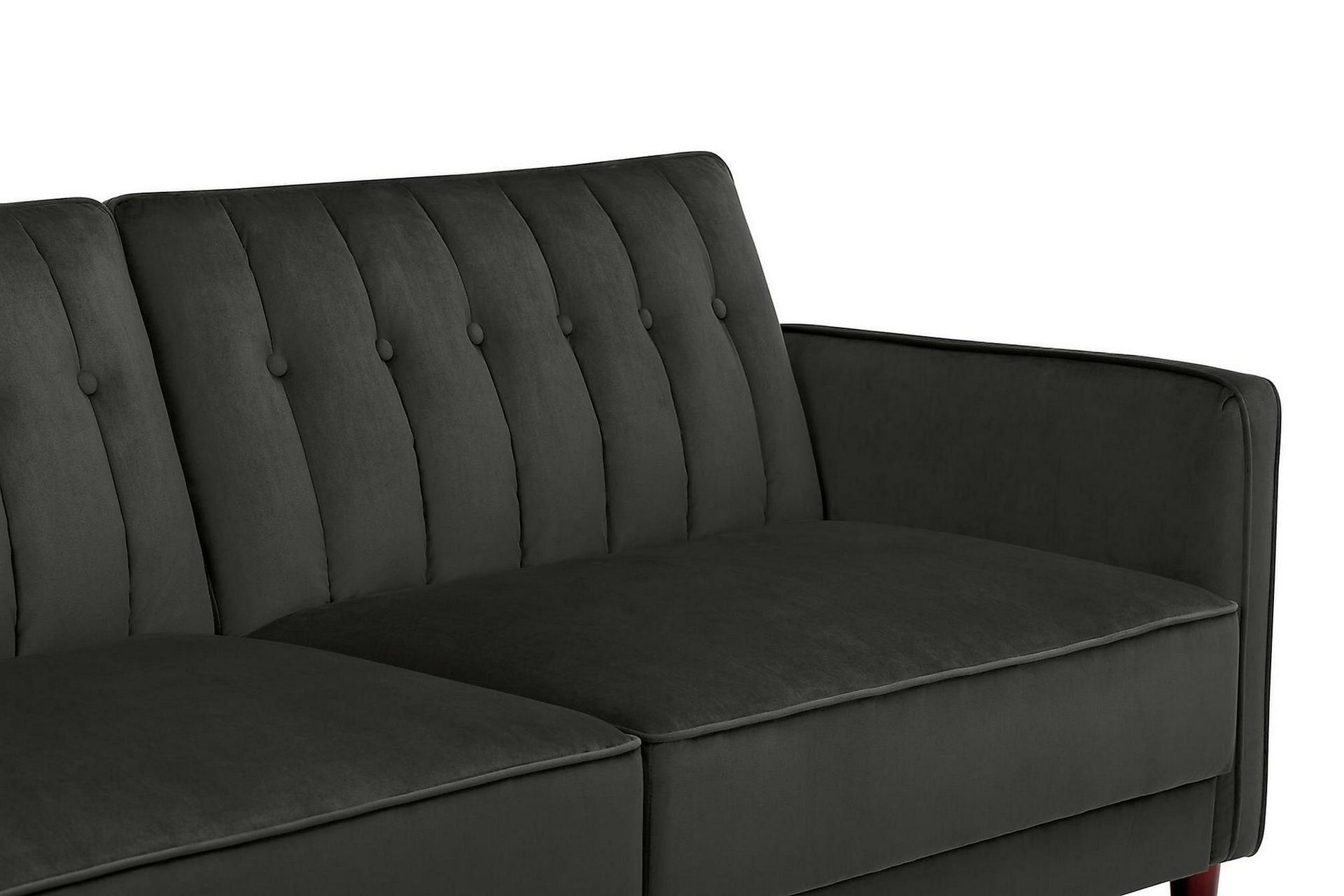 Pin Tufted 2-seters Sovesofa Fløyel/Grå - Dorel Home - Møbler - Sofaer - Sovesofaer
