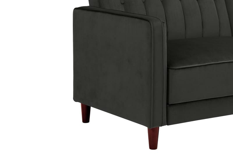 Pin Tufted 2-seters Sovesofa Fløyel/Grå - Dorel Home - Møbler - Sofaer - Sovesofaer