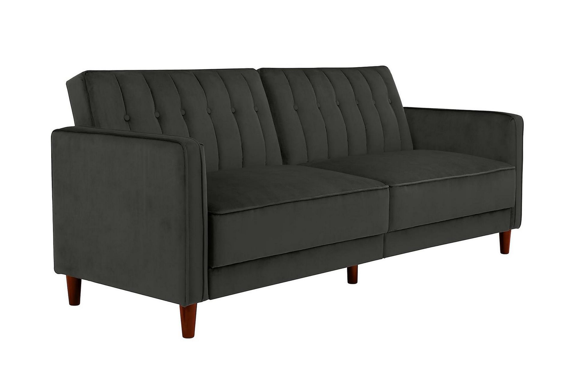 Pin Tufted 2-seters Sovesofa Fløyel/Grå - Dorel Home - Møbler - Sofaer - Sovesofaer