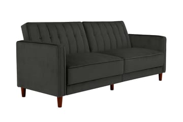 Pin Tufted 2-seters Sovesofa Fløyel/Grå - Dorel Home - Møbler - Sofaer - Sovesofaer
