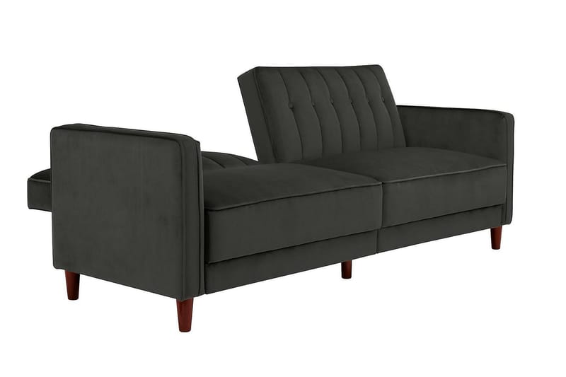 Pin Tufted 2-seters Sovesofa Fløyel/Grå - Dorel Home - Møbler - Sofaer - Sovesofaer