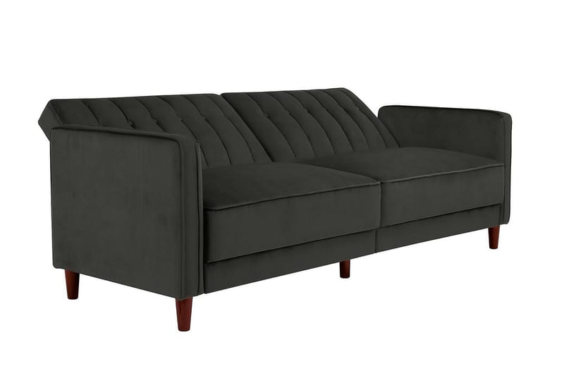 Pin Tufted 2-seters Sovesofa Fløyel/Grå - Dorel Home - Møbler - Sofaer - Sovesofaer