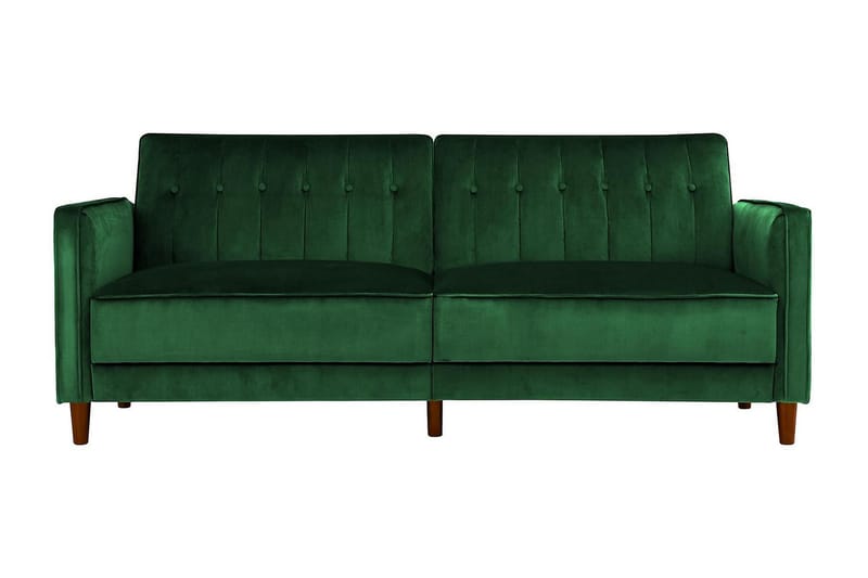 Pin Tufted 2-seters Sovesofa Fløyel/Grønn - Dorel Home - Sovesofaer - 2 seters sovesofa - Fløyel sofaer