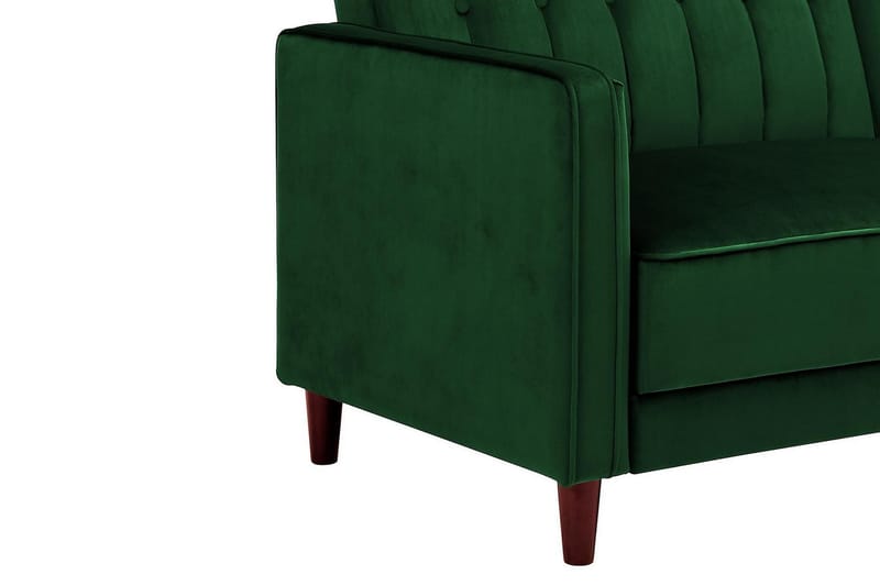 Pin Tufted 2-seters Sovesofa Fløyel/Grønn - Dorel Home - Møbler - Sofaer - Sovesofaer