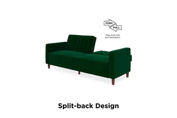 Pin Tufted 2-seters Sovesofa Fløyel/Grønn - Dorel Home - Møbler - Sofaer - Sovesofaer