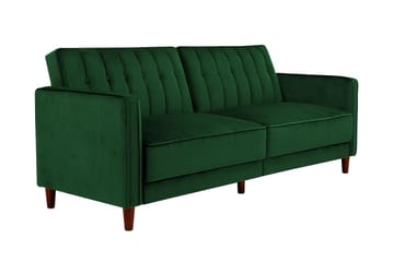 Pin Tufted 2-seters Sovesofa Fløyel/Grønn - Dorel Home - Møbler - Sofaer - Sovesofaer