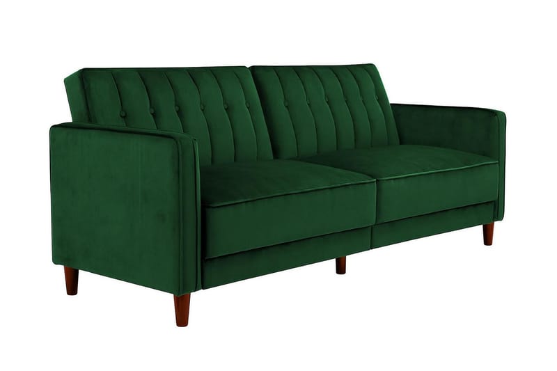 Pin Tufted 2-seters Sovesofa Fløyel/Grønn - Dorel Home - Sovesofaer - 2 seters sovesofa - Fløyel sofaer