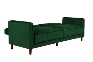 Pin Tufted 2-seters Sovesofa Fløyel/Grønn - Dorel Home - Møbler - Sofaer - Sovesofaer