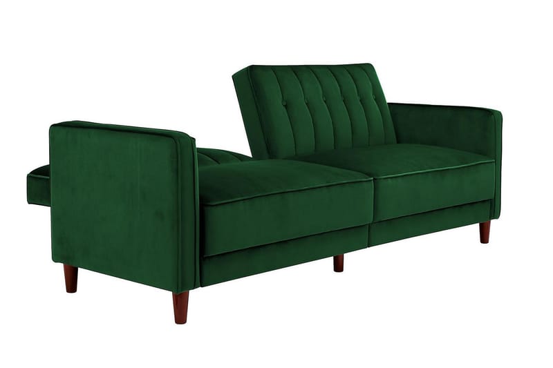 Pin Tufted 2-seters Sovesofa Fløyel/Grønn - Dorel Home - Sovesofaer - 2 seters sovesofa - Fløyel sofaer