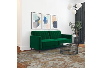 Pin Tufted 2-seters Sovesofa Fløyel/Grønn - Dorel Home - Møbler - Sofaer - Sovesofaer