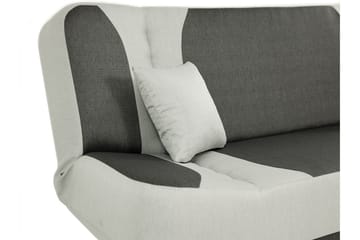 Pinto 3-seter Rektangulær Sovesofa i Stoff - Rød|Svart - Møbler - Sofaer - Sovesofaer