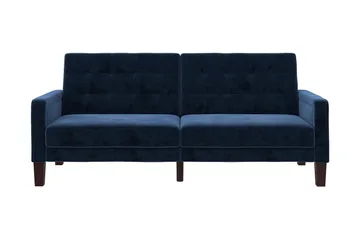 Porter 2-seters Sovesofa Fløyel/Blå - Dorel Home - Møbler - Sofaer - Sovesofaer - 2 seters sovesofa