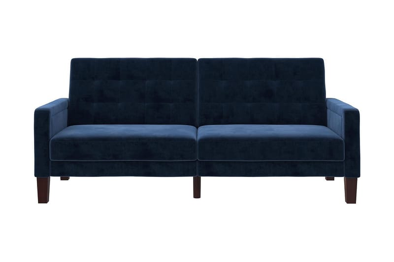 Porter 2-seters Sovesofa Fløyel/Blå - Dorel Home - Møbler - Sofaer - Sovesofaer - 2 seters sovesofa