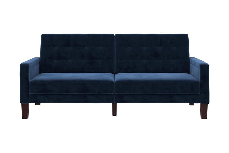 Porter 2-seters Sovesofa Fløyel/Blå - Dorel Home - Sovesofaer - 2 seters sovesofa - Fløyel sofaer