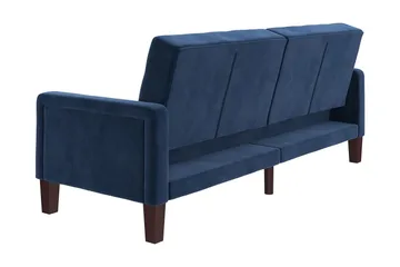 Porter 2-seters Sovesofa Fløyel/Blå - Dorel Home - Møbler - Sofaer - Sovesofaer - 2 seters sovesofa