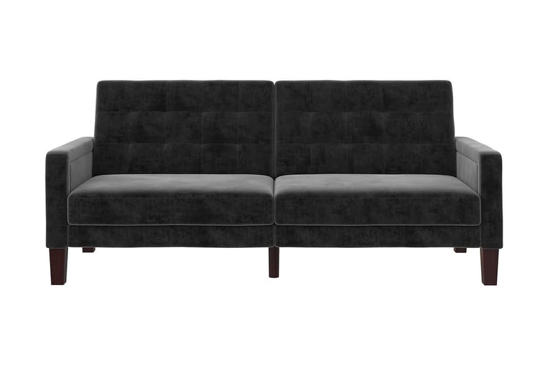 Porter 2-seters Sovesofa Fløyel/Grå - Dorel Home - Møbler - Sofaer - Sovesofaer - 2 seters sovesofa