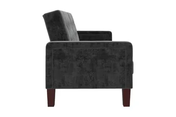 Porter 2-seters Sovesofa Fløyel/Grå - Dorel Home - Møbler - Sofaer - Sovesofaer - 2 seters sovesofa