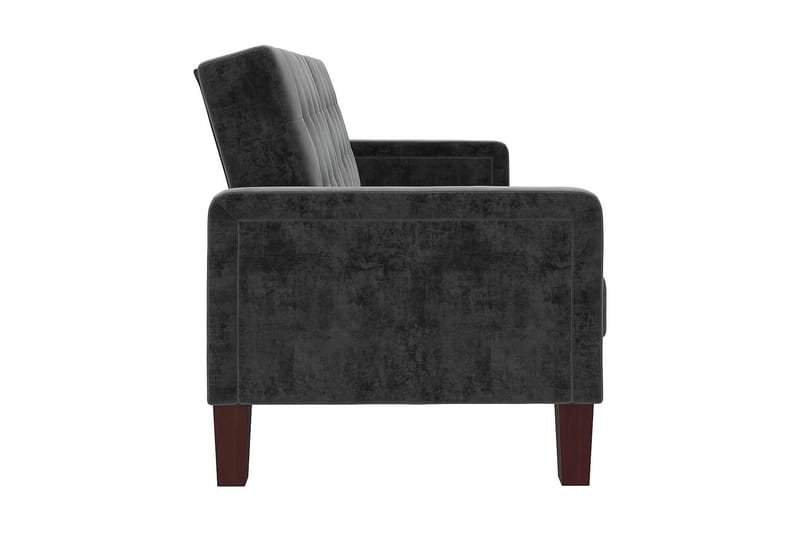 Porter 2-seters Sovesofa Fløyel/Grå - Dorel Home - Møbler - Sofaer - Sovesofaer - 2 seters sovesofa