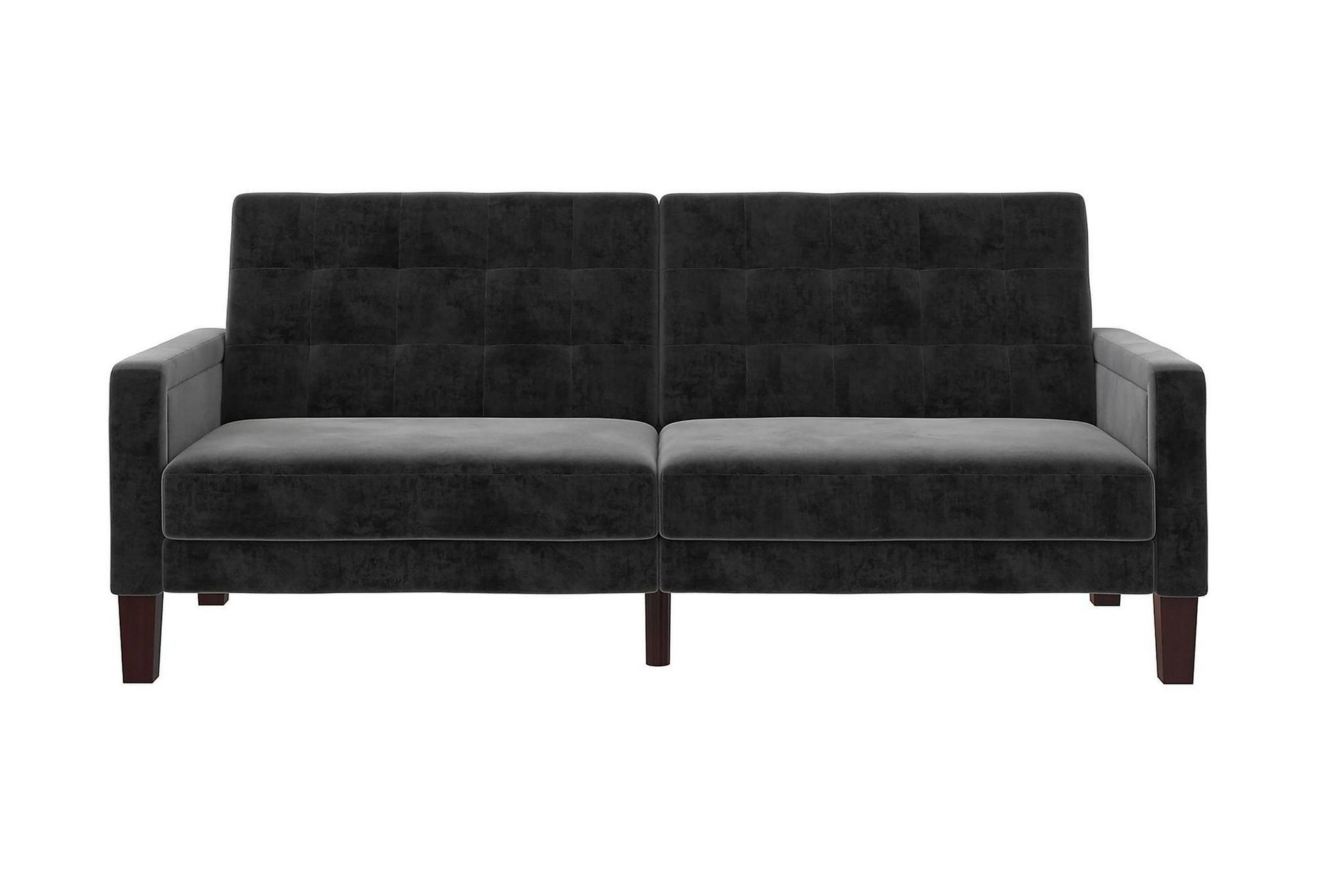 Porter 2-seters Sovesofa Fløyel/Grå - Dorel Home