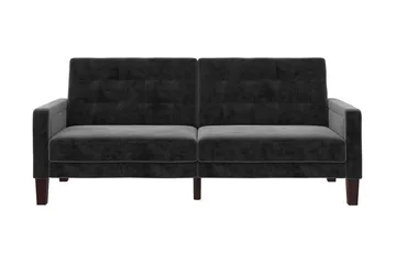Porter 2-seters Sovesofa Fløyel/Grå - Dorel Home - Møbler - Sofaer - Sovesofaer - 2 seters sovesofa