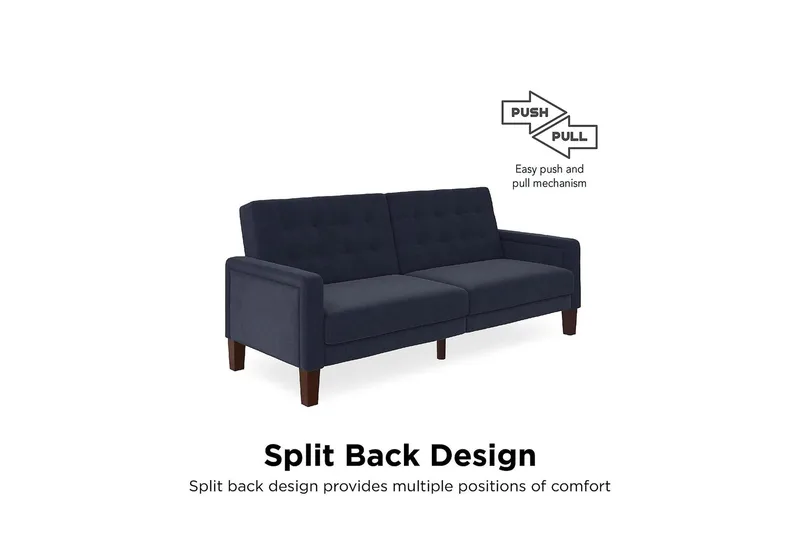 Porter 2-seters Sovesofa Linblå - Dorel Home - Møbler - Sofaer - Sovesofaer - Langsgående sovesofa