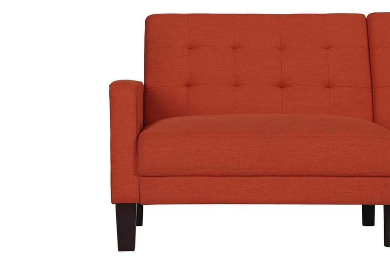 Porter 2-seters Sovesofa Oransje - Dorel Home - Møbler - Sofaer - Sovesofaer - Langsgående sovesofa