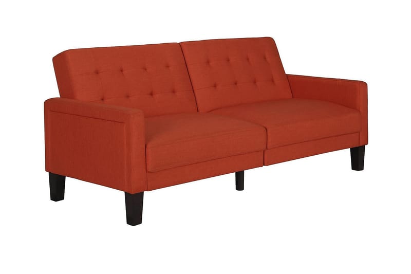 Porter 2-seters Sovesofa Oransje - Dorel Home - Møbler - Sofaer - Sovesofaer - Langsgående sovesofa
