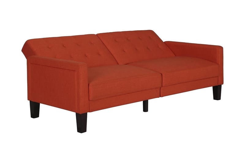 Porter 2-seters Sovesofa Oransje - Dorel Home - Møbler - Sofaer - Sovesofaer - Langsgående sovesofa