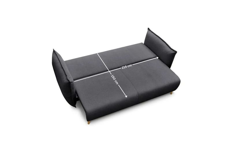 Puffin Sovesofa 3-seter - Antrasitt - Møbler - Sofaer - Sovesofaer