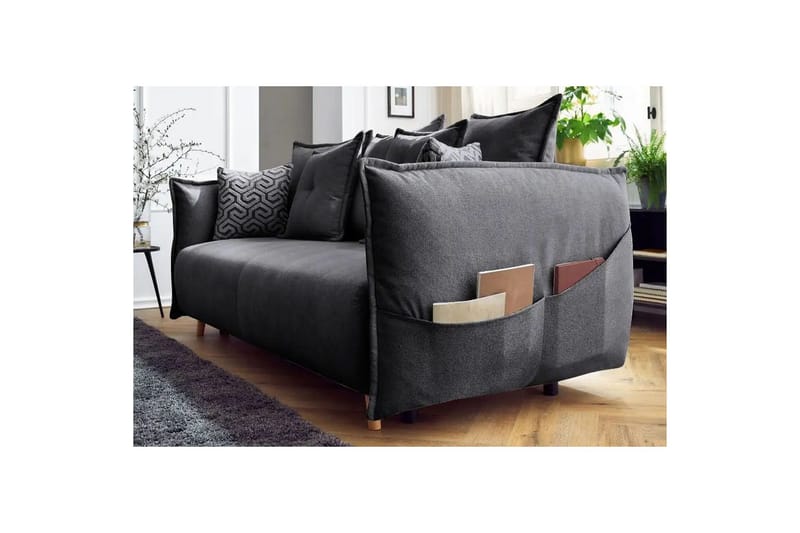 Puffin Sovesofa 3-seter - Antrasitt - Møbler - Sofaer - Sovesofaer