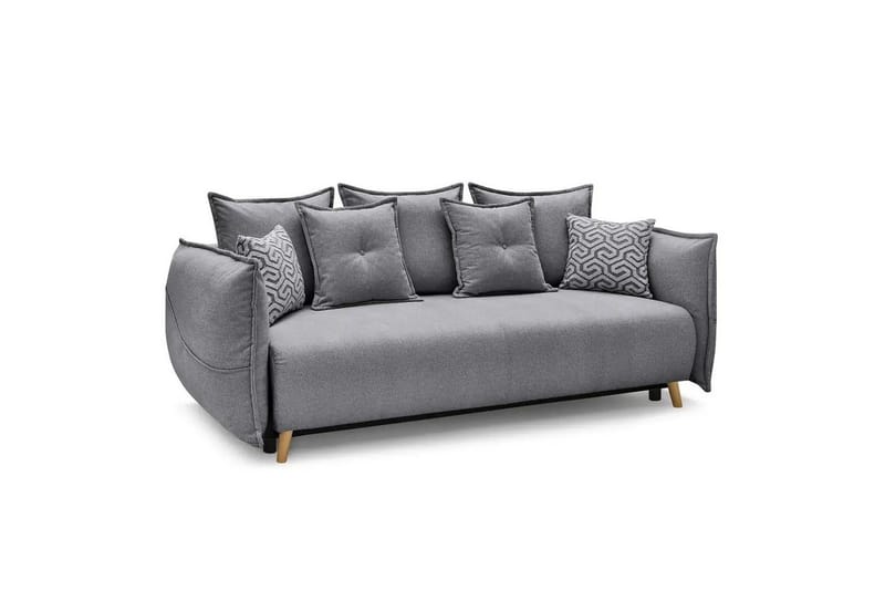 Puffin Sovesofa 3-seter - Grå - Møbler - Sofaer - Sovesofaer