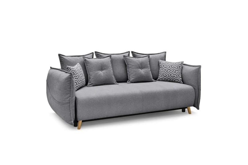 Puffin Sovesofa 3-seter - Grå - Møbler - Sofaer - Sovesofaer