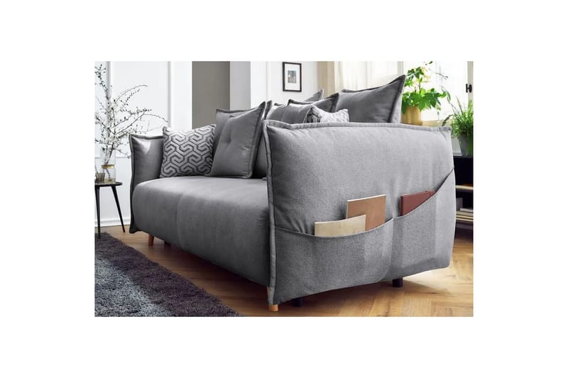 Puffin Sovesofa 3-seter - Grå - Møbler - Sofaer - Sovesofaer
