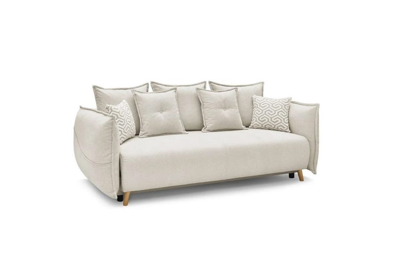 Puffin Sovesofa 3-seter - Kremhvit - Møbler - Sofaer - Sovesofaer