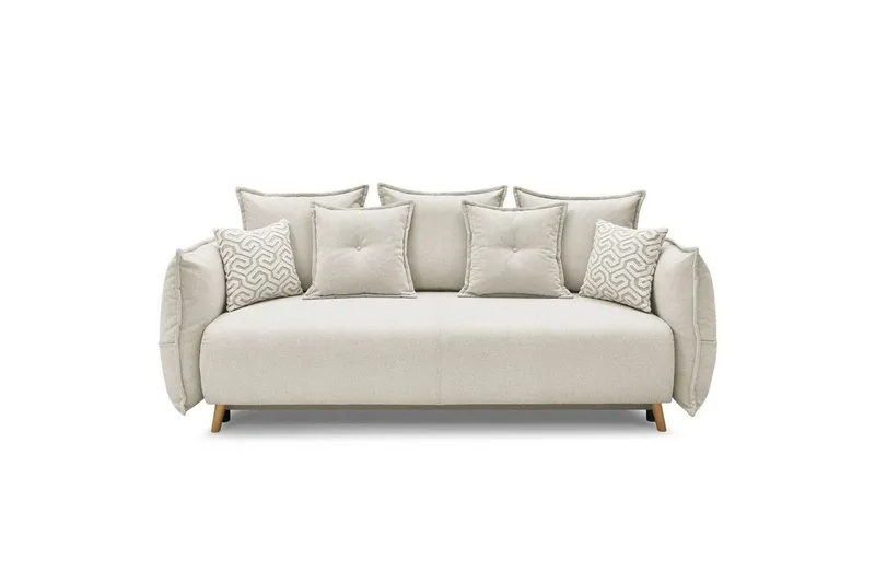 Puffin Sovesofa 3-seter - Kremhvit - Møbler - Sofaer - Sovesofaer