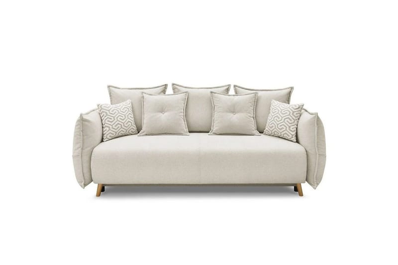 Puffin Sovesofa 3-seter - Kremhvit - Møbler - Sofaer - Sovesofaer