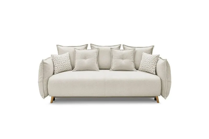 Puffin Sovesofa 3-seter - Kremhvit - Møbler - Sofaer - Sovesofaer