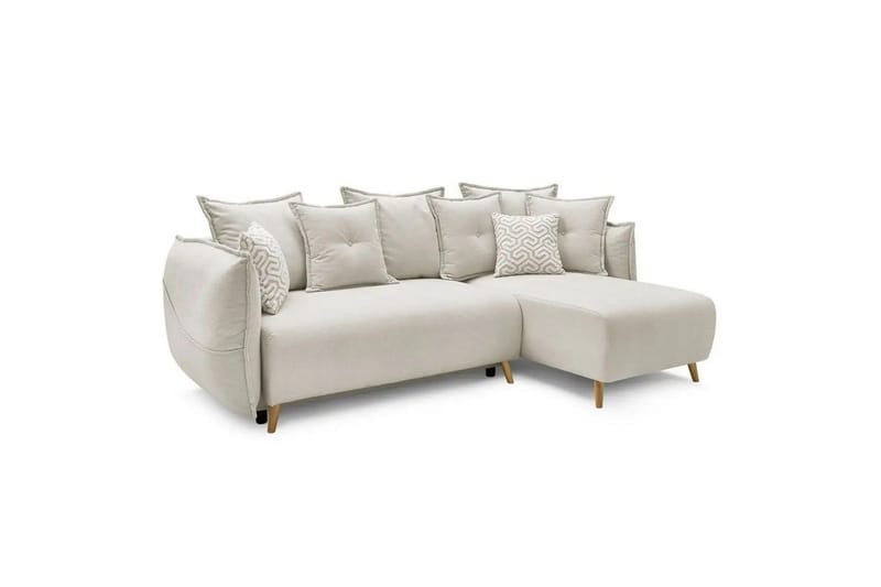 Puffin Sovesofa med divan 3-seter, Kremhvit