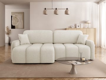 Quarlos 3-seters Sovesofa med Divan Venstre og Oppbevaring - Beige - Møbler - Sofaer - Sovesofaer