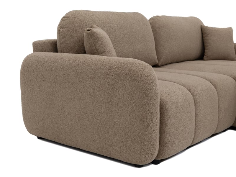Quarlos 3-seters Sovesofa med Divan Venstre og Oppbevaring - Beige - Møbler - Sofaer - Sovesofaer