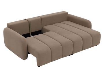 Quarlos 3-seters Sovesofa med Divan Venstre og Oppbevaring - Grå - Møbler - Sofaer - Sovesofaer